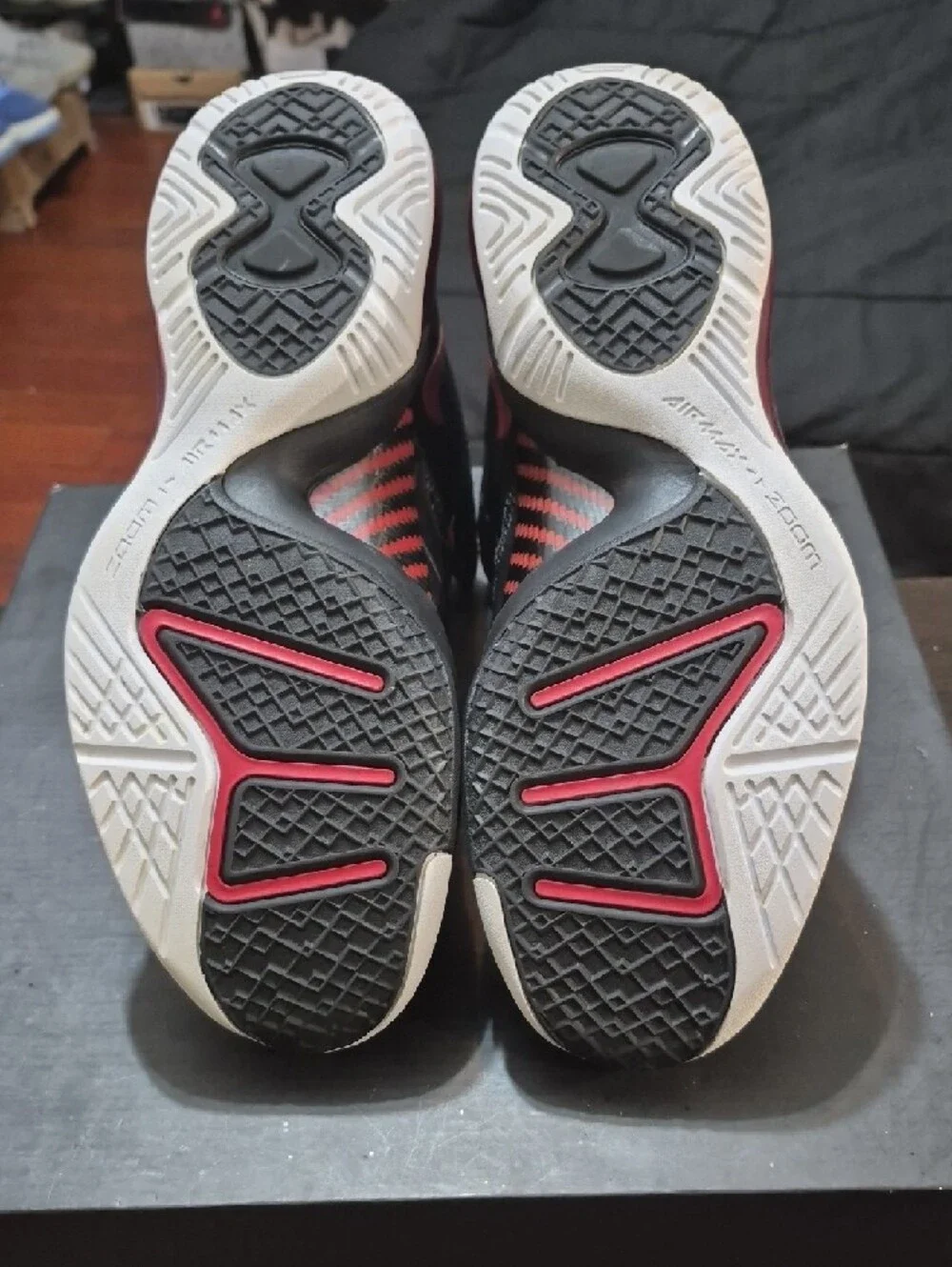 Nike LeBron 8 P.S. 'Black Red White' (2011) Mens 11.5 EUC